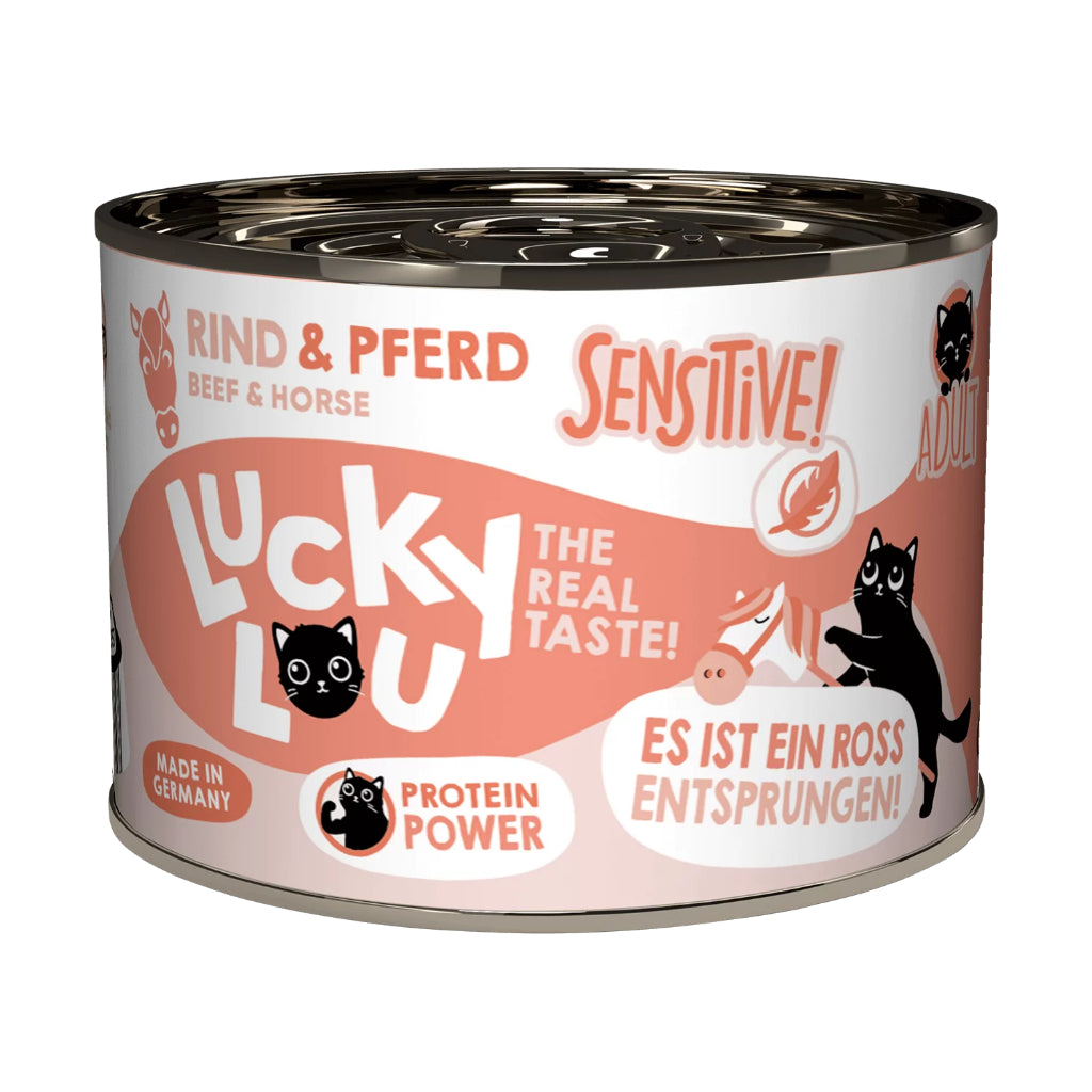 Lucky Lou Wet Food Life Stage Complete Balanced Cat Food Made in Germany 200g Kitten Senior