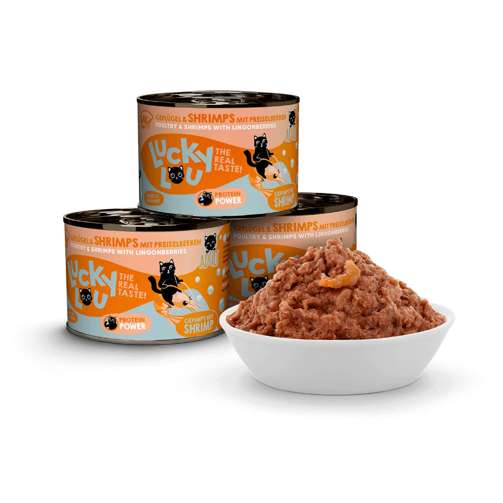 Lucky Lou Wet Food Life Stage Bundle 6*200g Complete Balanced Cat Food Made in Germany Kitten Senior