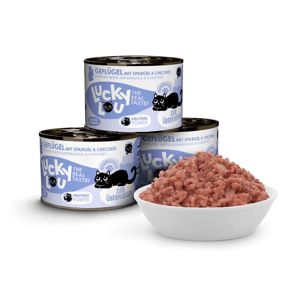 Lucky Lou Wet Food Life Stage Bundle 6*200g Complete Balanced Cat Food Made in Germany Kitten Senior