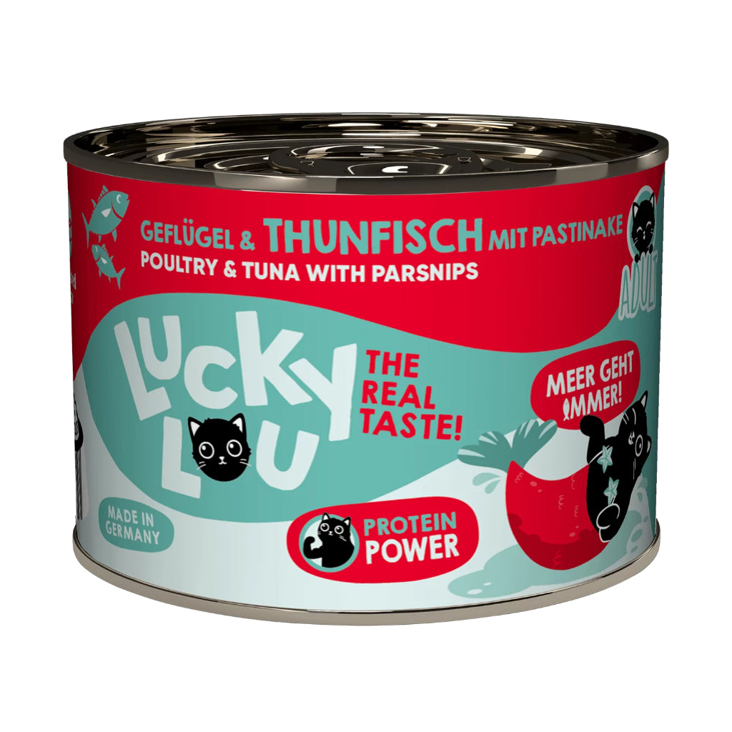 Lucky Lou Wet Food Life Stage Complete Balanced Cat Food Made in Germany 200g Kitten Senior