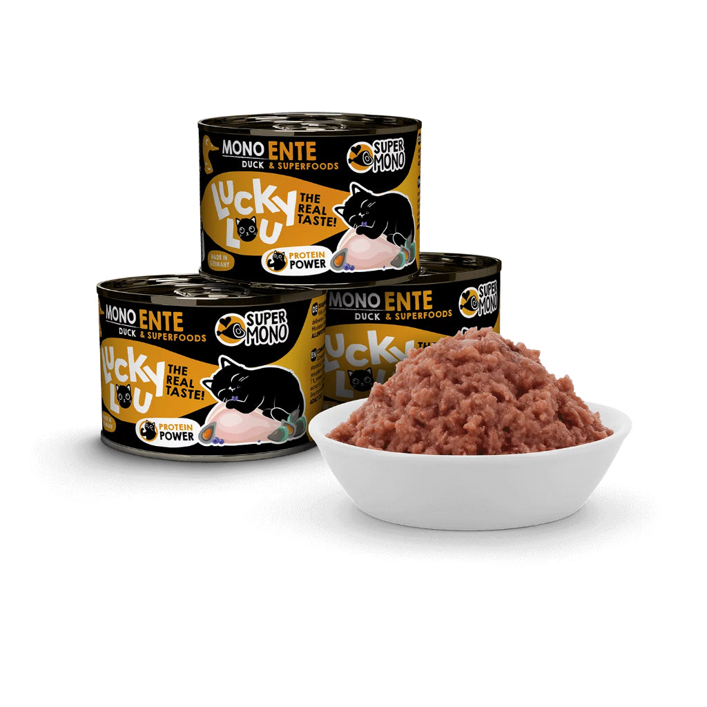 Lucky Lou Supermono Bundle Deal 125g*16 200g*6 Cat Wet Food Single Protein Complete Balanced Food