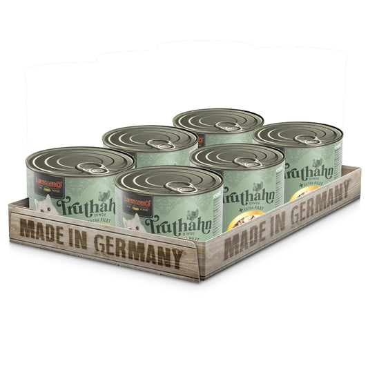 Leonardo Cat Food Extra Fillet Turkey 6*200g 6*400g Wet Complete Food Made in Germany