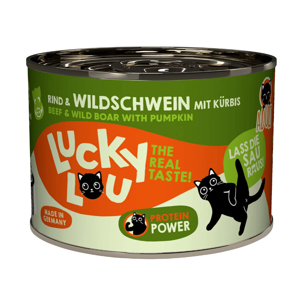 Lucky Lou Wet Food Life Stage Complete Balanced Cat Food Made in Germany 200g Kitten Senior