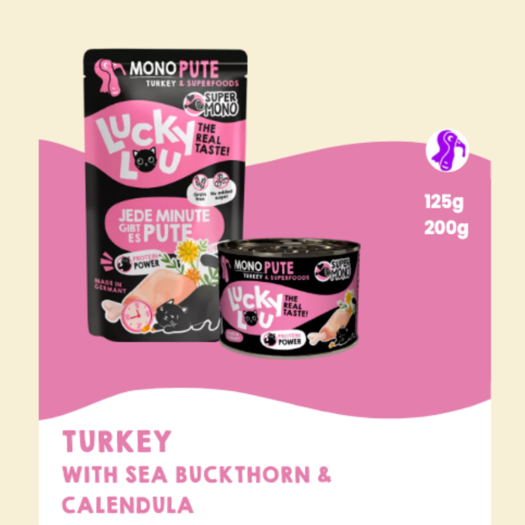 Lucky Lou Supermono Bundle Deal 125g*16 200g*6 Cat Wet Food Single Protein Complete Balanced Food