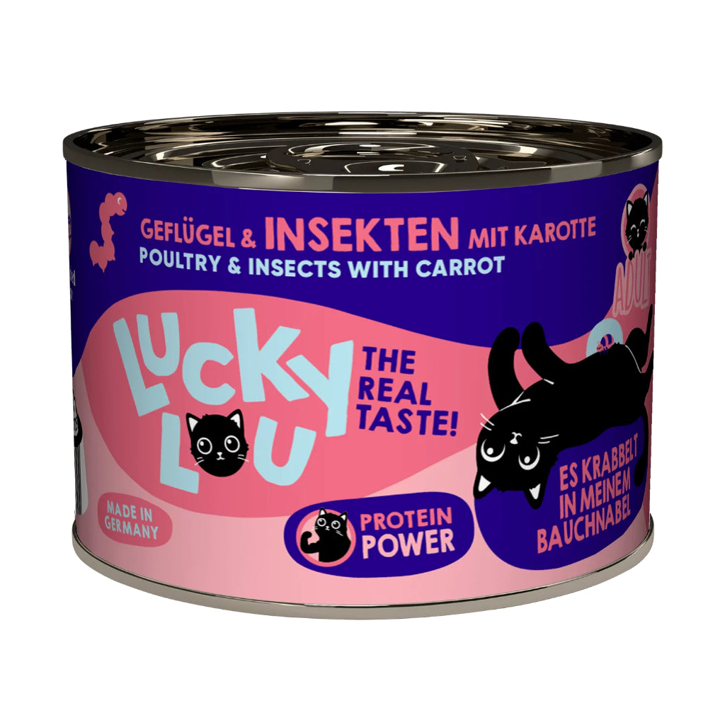 Lucky Lou Wet Food Life Stage Complete Balanced Cat Food Made in Germany 200g Kitten Senior