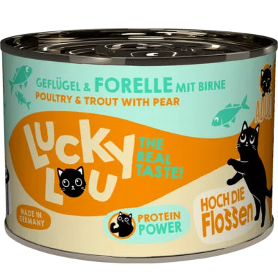 Lucky Lou Wet Food Life Stage Complete Balanced Cat Food Made in Germany 200g Kitten Senior