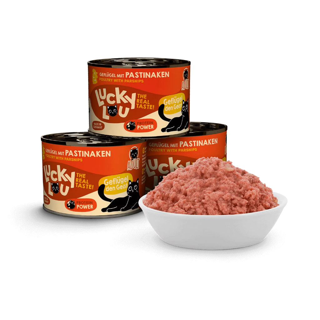 Lucky Lou Wet Food Life Stage Bundle 6*200g Complete Balanced Cat Food Made in Germany Kitten Senior