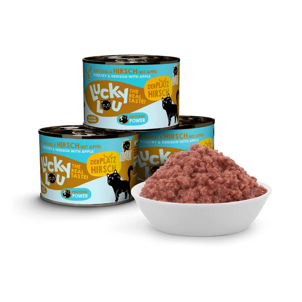 Lucky Lou Wet Food Life Stage Bundle 6*200g Complete Balanced Cat Food Made in Germany Kitten Senior