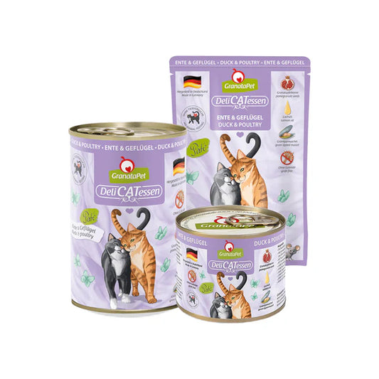 GranataPet DeliCATessen Duck & Poultry Cat Wet Food Complete Balanced Meal Made in Germany