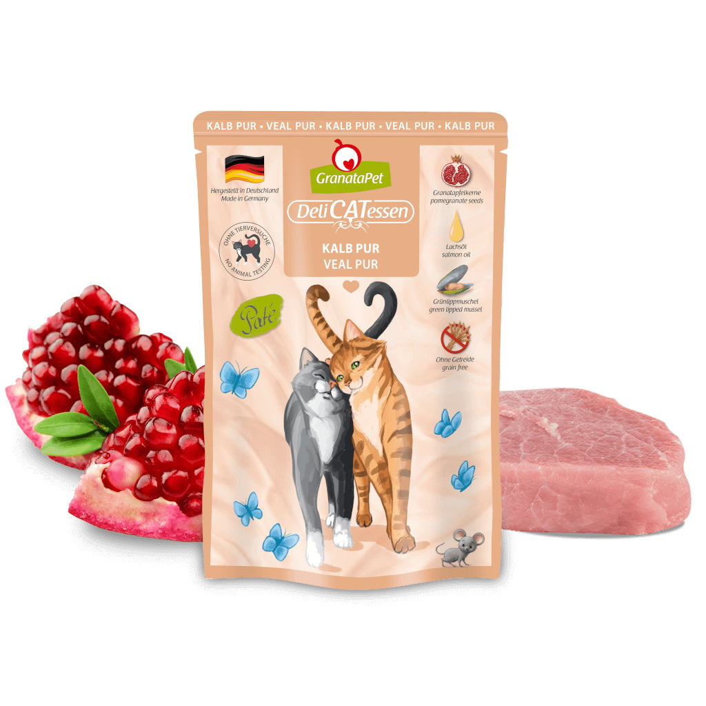 GranataPet DeliCATessen Veal Pure Beef Cat Wet Food Complete Balanced Meal Made in Germany