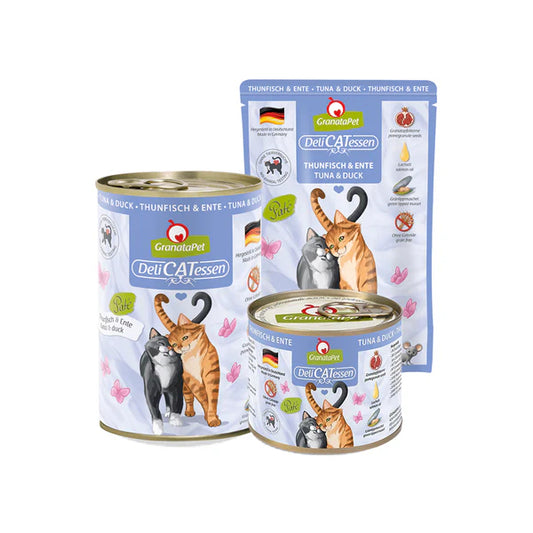 GranataPet DeliCATessen Tuna & Duck Cat Wet Food Complete Balanced Meal Made in Germany