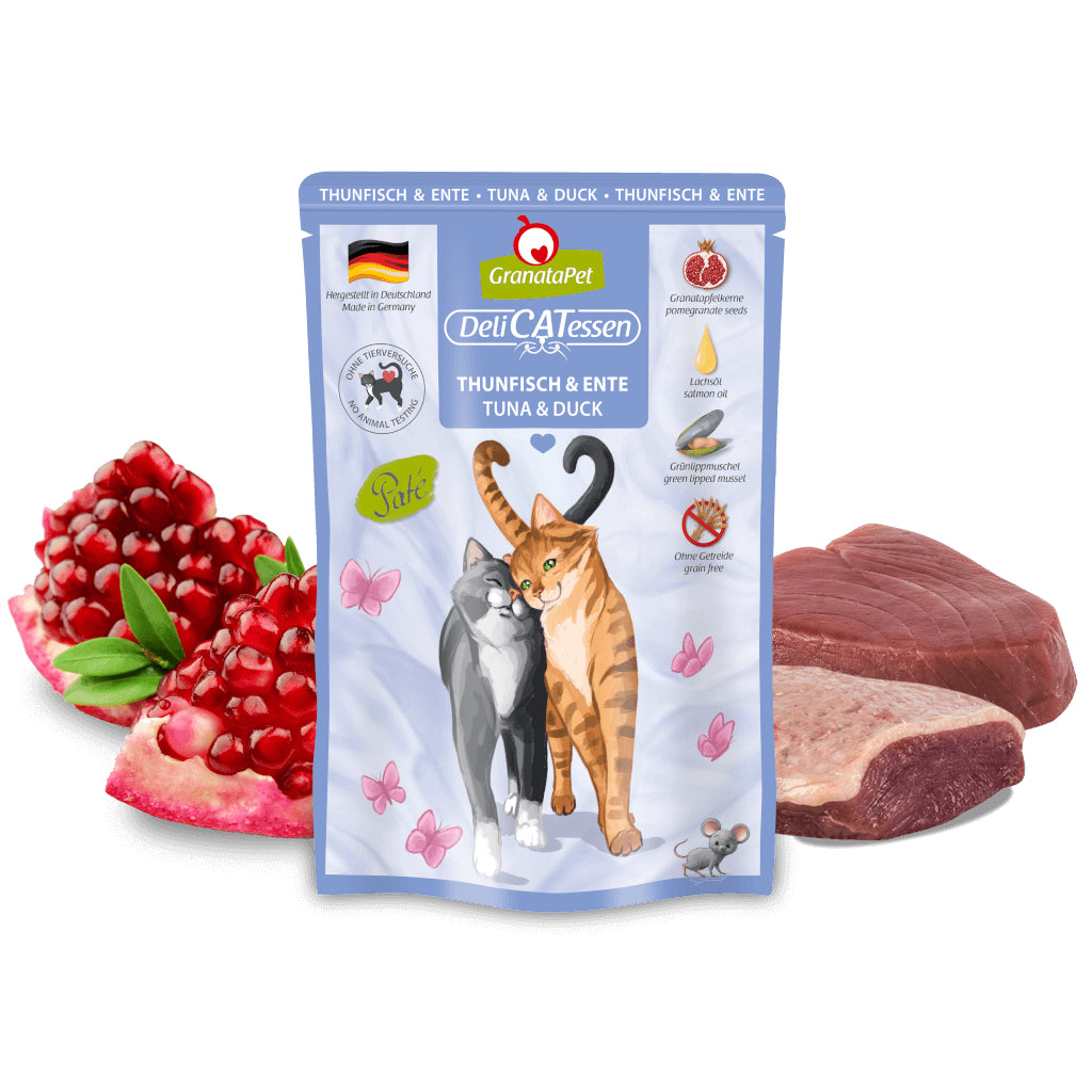 GranataPet DeliCATessen Tuna & Duck Cat Wet Food Complete Balanced Meal Made in Germany