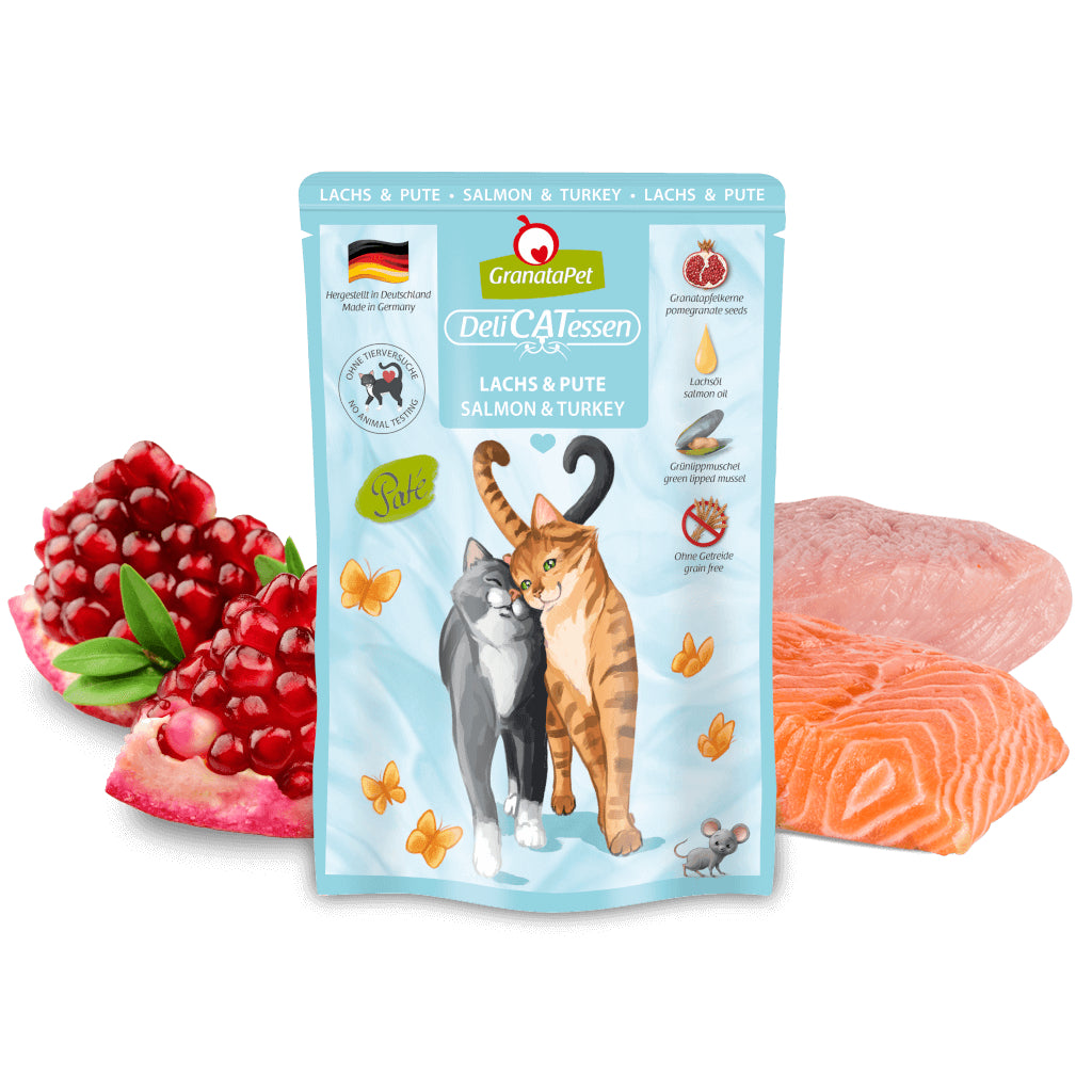 GranataPet DeliCATessen Cat Wet Food 85g Pouch Complete Meal Made in Germany Adult