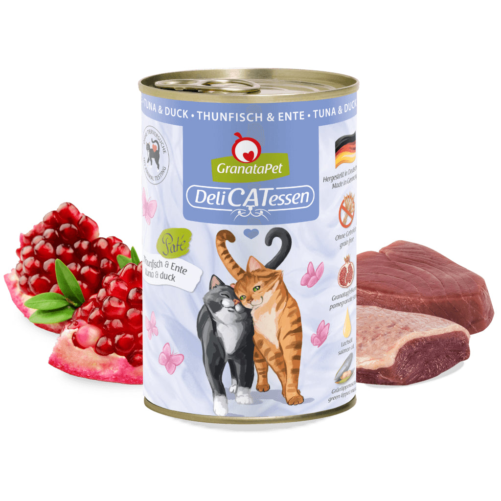 GranataPet DeliCATessen Tuna & Duck Cat Wet Food Complete Balanced Meal Made in Germany