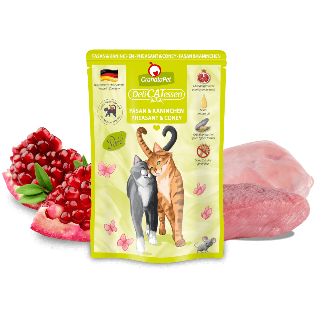 GranataPet DeliCATessen Cat Wet Food 85g Pouch Complete Meal Made in Germany Adult