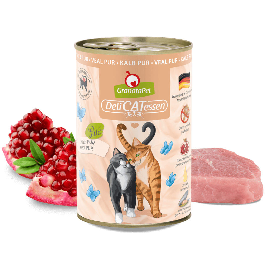 GranataPet DeliCATessen Veal Pure Beef Cat Wet Food Complete Balanced Meal Made in Germany