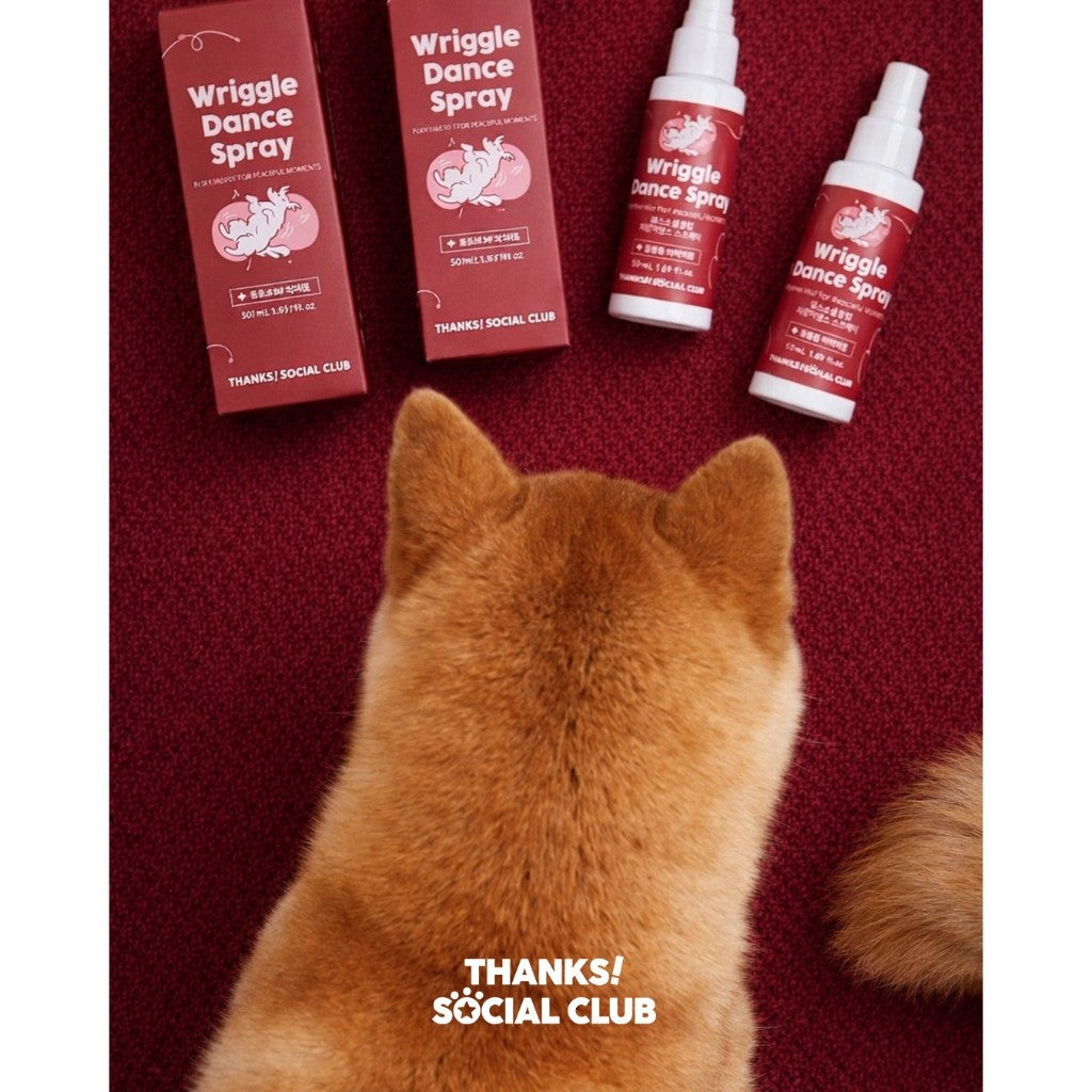 TSC Wriggle Dance Spray for Dog Separation Anxiety Solution Natural Olfactory Signal Made in Korean Thanks! Social Club