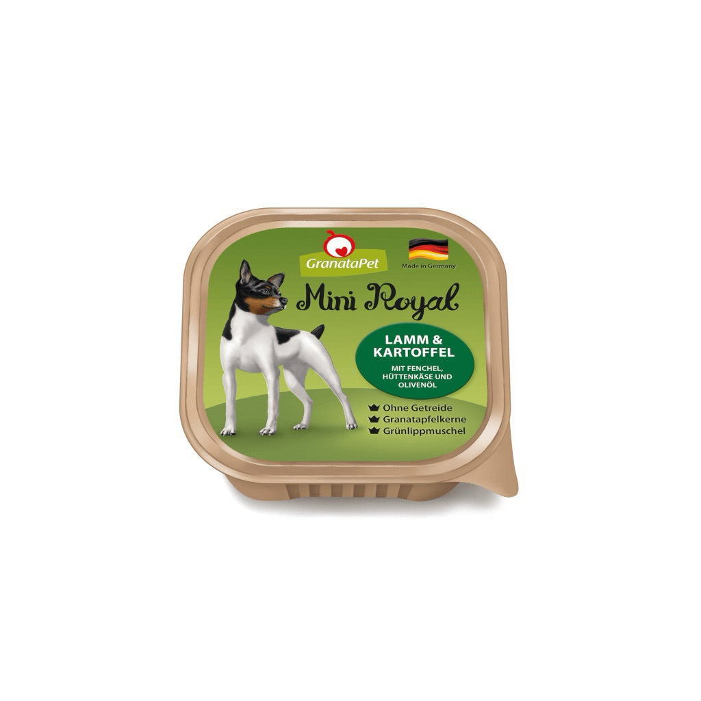 [SG Stock] GranataPet Dog Food Mini Royal Lamb & Potato 150g Wet Balanced Food Made in Germany